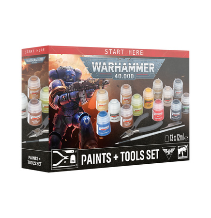 Warhammer 40.000 Paints plus Tools Set