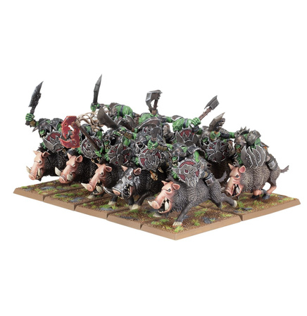 The Old World Orc and Goblin Tribes: Orc Boar Boyz Mob