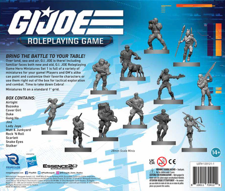 G.I. JOE RPG Hero Miniatures Set 1