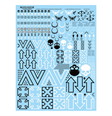 Warhammer The Horus Heresy: Legiones Astartes Vehicle Markings Transfer Sheet