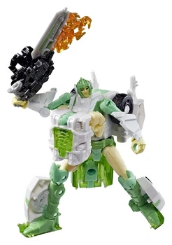 Transformers Generations War for Cybertron: Siege Deluxe Class Action Figure WFC-S15 Autobot Greenlight & Battle Masters Dazzlestrike